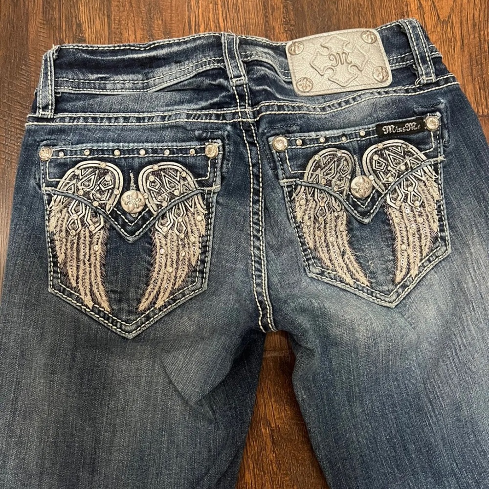 womens miss me bootcut jeans size 25